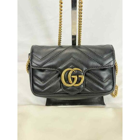 Gucci GG Marmont Matelassé Super Mini Chain Crossbody Bag SPB-TS 351756 - Picture 2 of 15